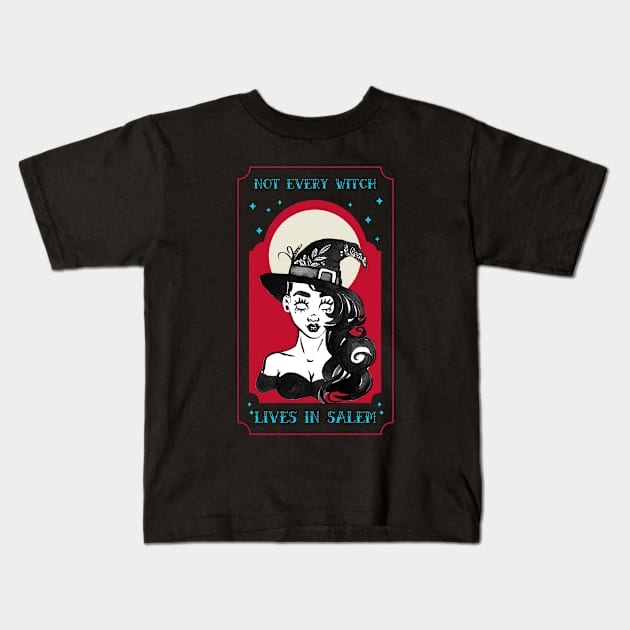 Witches Live Everywhere Kids T-Shirt by DAGHO